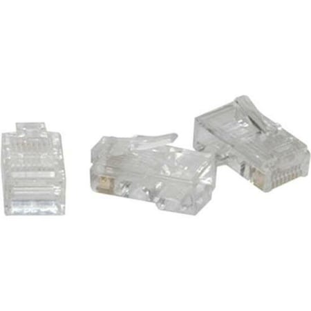 C2G RJ45 8X8 MOD PLUG FLAT STRANDED CBL 10PK 1931